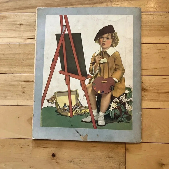 1937 Shirley Temple  MY BOOK TO COLOR coloring book #1768 Authorized Edition - Picture 7 of 7